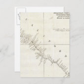 カリフォルニア州無彩色チャート ポストカード (正面/裏面)