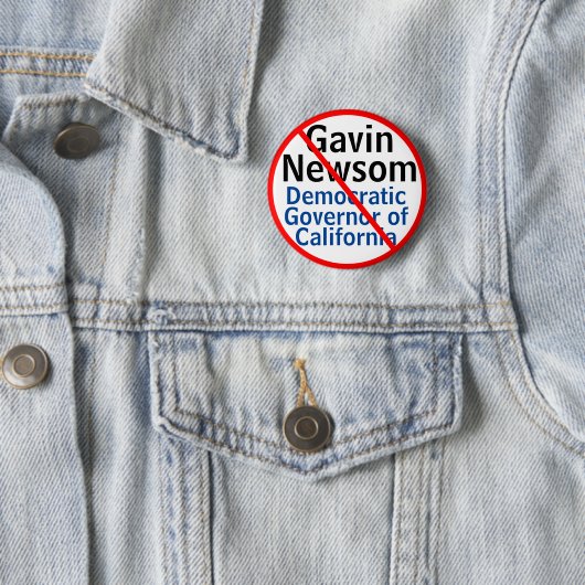 カリフォルニア州知事ガヴィン・ニュースム民主党 缶バッジ (インサイチュ)