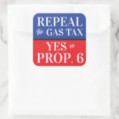 カリフォルニア州立ち退きガス税Yes備品6 スクエアシール (バッグ)