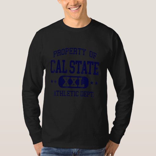 カリフォルニア州立大学 復古スポーツ学部 Tシャツ (正面)