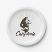 カリフォルニア州紙プレート ペーパープレート (正面)