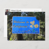 カリフォルニア州線はがき ポストカード (正面/裏面)