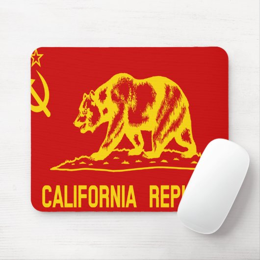 カリフォルニア州赤共産国旗 マウスパッド (マウス)