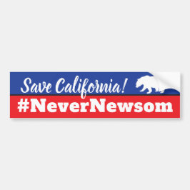 カリフォルニア州選出Never Newsom Governor バンパーステッカー