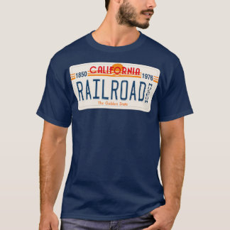 カリフォルニア州鉄道博物館カリフォルニアライセンス Tシャツ