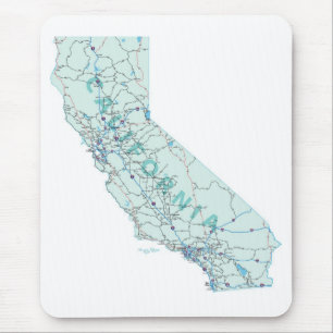 カリフォルニア州間地図マウスパッド マウスパッド