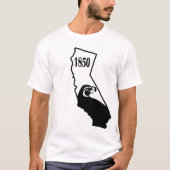 カリフォルニア州鳥の谷のウズラのTシャツ Tシャツ (正面)