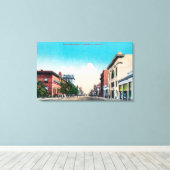 カリフォルニア州19番地のビュー キャンバスプリント (インサイチュ (ウッドフロア))