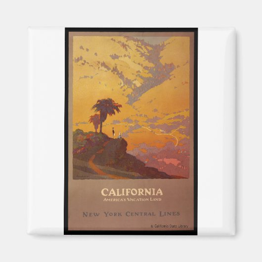 カリフォルニア州.アメリカズバケーションランド マグネット (正面)