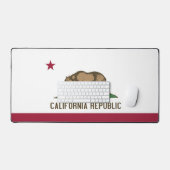 カリフォルニア州(アメリカ)の旗のデスクマット デスクマット (キーボード&マウス)