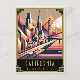 カリフォルニア州 |アールデコ ポストカード