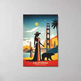 カリフォルニア州：イノベーションハート キャンバスプリント