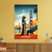 カリフォルニア州：イノベーションハート キャンバスプリント (インサイチュ (リビング))