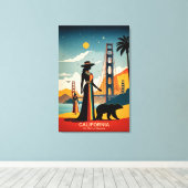 カリフォルニア州：イノベーションハート キャンバスプリント (インサイチュ (ウッドフロア))