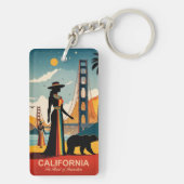 カリフォルニア州：イノベーションハート キーホルダー (裏面)