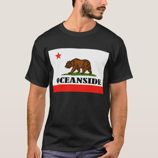 カリフォルニア州，オーシャンサイド Tシャツ (正面)