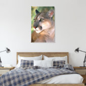 カリフォルニア州，クーガー キャンバスプリント (インサイチュ (寝室))