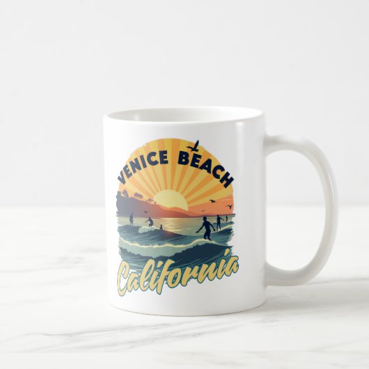 カリフォルニア州：ゴールデンサーフパラダイス コーヒーマグカップ (右)