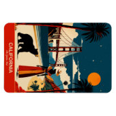 カリフォルニア州：ゴールデン州フレキシブル マグネット (横)