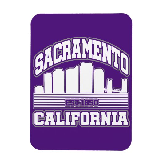 カリフォルニア州，サクラメント マグネット (縦)