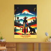 カリフォルニア州：サンシャインが住む場所 キャンバスプリント (インサイチュ (リビング))