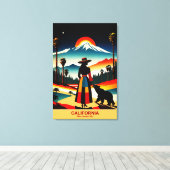 カリフォルニア州：サンシャインが住む場所 キャンバスプリント (インサイチュ (ウッドフロア))