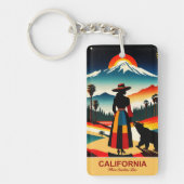 カリフォルニア州：サンシャインが住む場所 キーホルダー (正面)