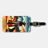 カリフォルニア州:サンシャインが荷物に住む場所タグ ラゲッジタグ (正面横)