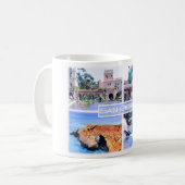 カリフォルニア州 – サンディエゴ – モザイク – 米国 –  コーヒーマグカップ (正面左)