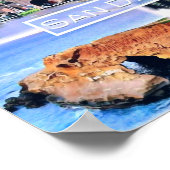 カリフォルニア州 – サンディエゴ – モザイク – 米国 –  ポスター (角)