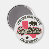 カリフォルニア州，サンマテオ マグネット (正面/裏面)
