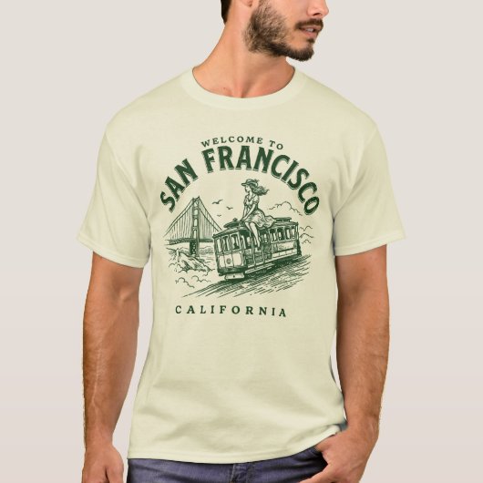 カリフォルニア州 サン Francisco 市へようこそ Tシャツ (正面)