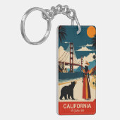 カリフォルニア州:ザ・ゴールデン州 キーホルダー (正面左)