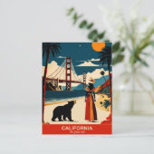 カリフォルニア州：ザ・ゴールデン州 ポストカード (スタンド正面)