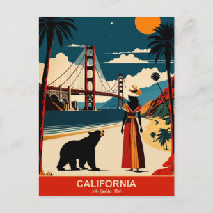 カリフォルニア州：ザ・ゴールデン州 ポストカード
