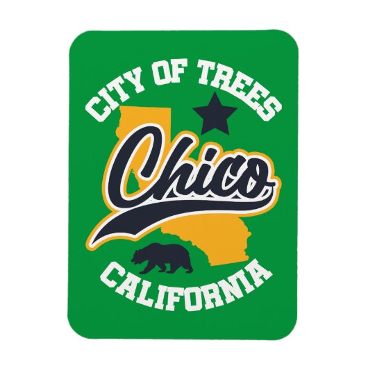 カリフォルニア州，チコ マグネット (縦)