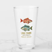 カリフォルニア州 ネバダ州 タホ湖の魚 タンブラーグラス (正面)
