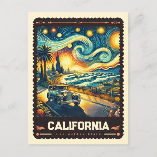 カリフォルニア州  ビンセント・ヴァン・ゴッホインスパイア ポストカード