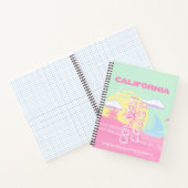 カリフォルニア州,ビーチ,トラベルアート名門私立校風の, ノートブック (内部)