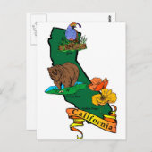 カリフォルニア州 ポストカード (正面/裏面)