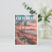 カリフォルニア州：マンハッタンヴィンテージビーチ ポストカード (スタンド正面)