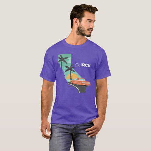 カリフォルニア州+ランクチョイス投票 Tシャツ (正面フル)