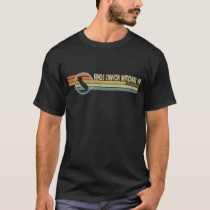 カリフォルニア州 – ヴィンテージ1980年代スタイルKINGS-CANYON-NATI Tシャツ