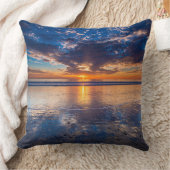 カリフォルニア州、劇的な海の海、日没 クッション (ブランケット)