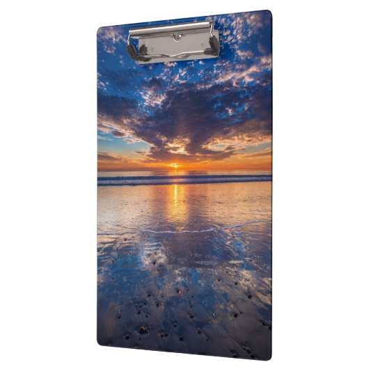 カリフォルニア州、劇的な海の海、日没 クリップボード (左)