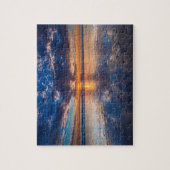 カリフォルニア州、劇的な海の海、日没 ジグソーパズル (縦)