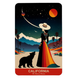 カリフォルニア州:夢の国が柔軟 マグネット