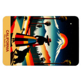 カリフォルニア州：太陽の光がフレキシブルに生きる場所 マグネット (横)