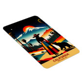 カリフォルニア州：太陽の光がフレキシブルに生きる場所 マグネット (右側)