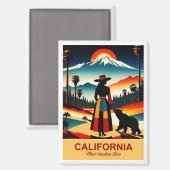 カリフォルニア州:太陽の光が磁石を生きる場所 マグネット (正面/裏面)